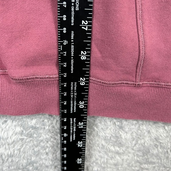 Lululemon Broken Beats Oversized Mock Neck Sweatshirt Dress Rose Pink Size M - Picture 7 of 9